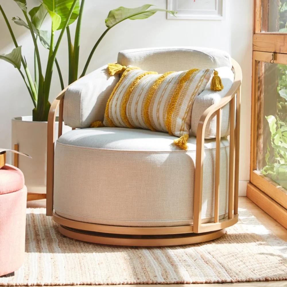 Poltrona giratória Lillian Birdcage da Better Homes & Gardens