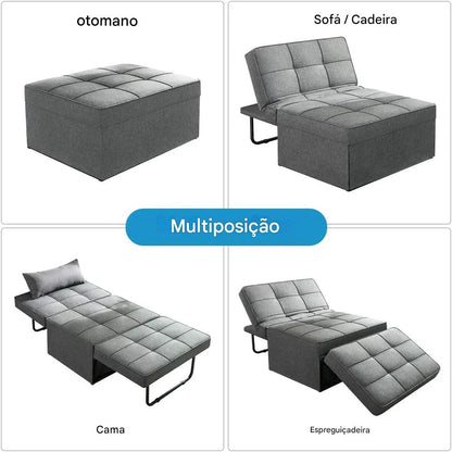 Sofá-Cama Dobrável 4 em 1: Versatilidade e Conforto em um Só Produto