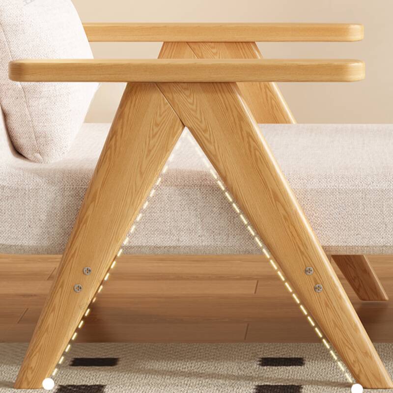 Sofá-Cama Retrátil 3 em 1 com Chaise - 2 Almofadas e Tecido Premium