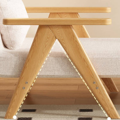Sofá-Cama Retrátil 3 em 1 com Chaise - 2 Almofadas e Tecido Premium