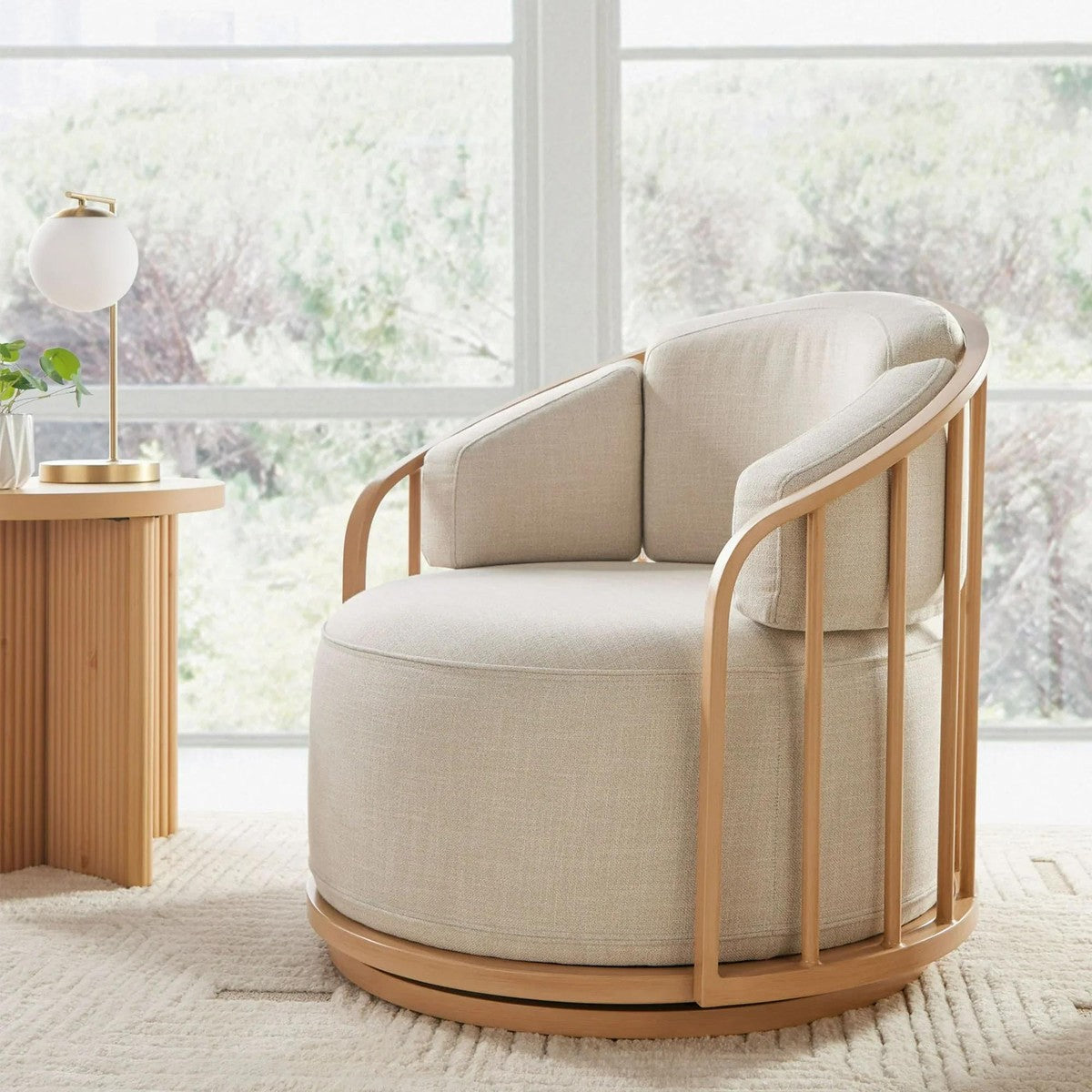Poltrona giratória Lillian Birdcage da Better Homes & Gardens