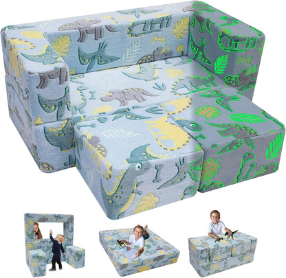 Sofá Infantil Modular MeMoreCool - Tema Espacial que Brilha no Escuro