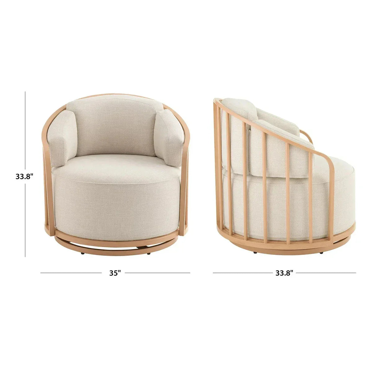 Poltrona giratória Lillian Birdcage da Better Homes & Gardens